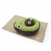 Katia Avocado & her Baby Seed Hand Crocheted Music Box