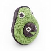 Katia Avocado & her Baby Seed Hand Crocheted Music Box