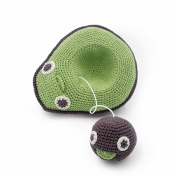 Katia Avocado & her Baby Seed Hand Crocheted Music Box