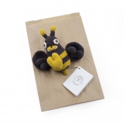 Mireille Vibrating Hand Crocheted Bee