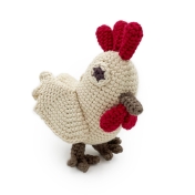 Hand Crocheted Chicken Rattle