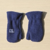 Mittens with Elasticated Cuffs in Organic Boiled Merino Wool