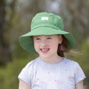 Wide Brim Bucket Hat in Organic Cotton (Cala)