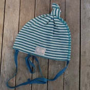 Fine Merino Wool & Silk Knot Baby Hat