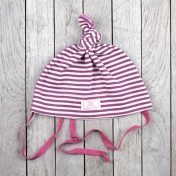 Fine Merino Wool & Silk Knot Baby Hat