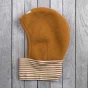 Soft Wool Fleece Balaclava with Wool and Silk Cuff