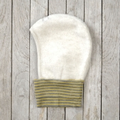 Soft Wool Fleece Balaclava with Wool and Silk Cuff