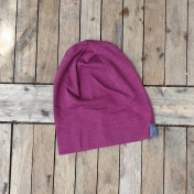 Organic Wool & Silk Long Beanie