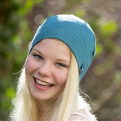 Organic Wool & Silk Long Beanie