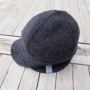 Boiled Organic Merino Wool Oskar Cap with Organic Cotton Lining