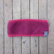 Headband in Merino Wool Fleece with Wool & Silk Trim