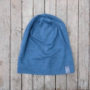 Organic Wool & Silk Long Beanie