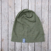 Organic Wool & Silk Long Beanie