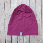 Organic Wool & Silk Long Beanie