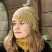 Organic Wool & Silk Long Beanie