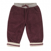 Fully Lined Organic Cotton Corduroy Trousers For Babies