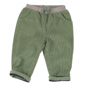 Fully Lined Organic Cotton Corduroy Trousers For Babies