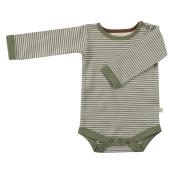 Organic Cotton Fine Stripe Baby Body