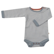 Organic Cotton Fine Stripe Baby Body