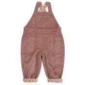 Jersey Lined Dungarees in Organic Cotton Cord