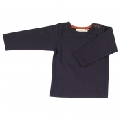 Plain Long-Sleeved T-Shirt in Organic Cotton