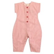 Organic Cotton Seersucker Jumpsuit