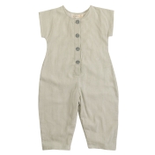 Organic Cotton Seersucker Jumpsuit