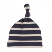 Striped Organic Cotton Knotted Baby Hat