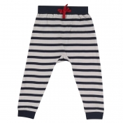 Breton Stripe Organic Cotton Jersey Joggers