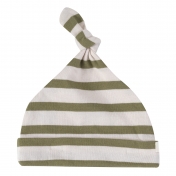 Striped Organic Cotton Knotted Baby Hat