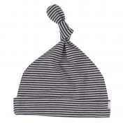 Fine Stripe Knotted Organic Cotton Baby Hat