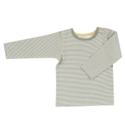 Organic Cotton Fine Stripe Long-Sleeved Shirt