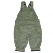 Jersey Lined Dungarees in Organic Cotton Cord