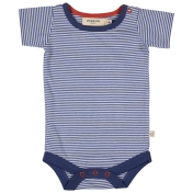 Organic Cotton Striped Short-Sleeved Baby-Body