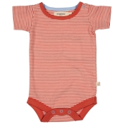 Organic Cotton Striped Short-Sleeved Baby-Body