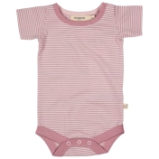 Organic Cotton Striped Short-Sleeved Baby-Body