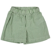 Summer Shorts in Organic Cotton Seersucker