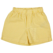 Summer Shorts in Organic Cotton Seersucker