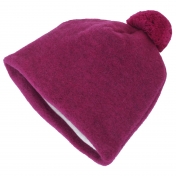 Merino Wool Fleece Bobble Hat