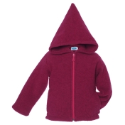 Hooded Jacket in Organic Merino Wool Fleece