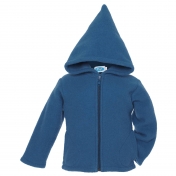 Hooded Jacket in Organic Merino Wool Fleece