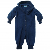 All-in-One Snugglesuit in Soft Organic Merino Wool Fleece