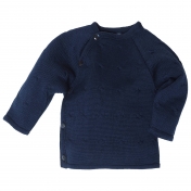 Lightweight Button Through Twist Jumper in Merino Wool