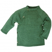 Lightweight Button Through Twist Jumper in Merino Wool