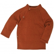 Lightweight Button Through Twist Jumper in Merino Wool