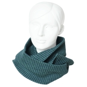 Merino Wool Jacquard Loop Scarf