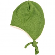 Knitted Wool Hat with Cotton Fleece Lining