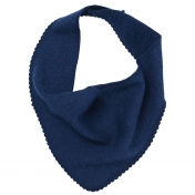 Wool and Silk Terry Triangular Scarf or Dribble Bib