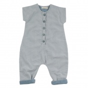 Organic Cotton Seersucker Jumpsuit