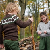 Children's Semi Hand Knitted Baby Alpaca Raglan Jumper